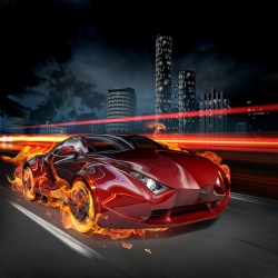 Stoere race auto